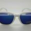 hot sale UV400 CE FDA custom logo promotion sunglasses frog white frame mirror lenses sunglasses DLC9003