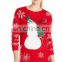 2016 Baiyimo Women's Long Sleeve Crew Neck Snowman Ugly Christmas Sweater