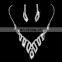 European luxury fashion jewelry choker women statement crystal fashion necklace set