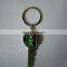 key shape Gold Handala Hanzala Palestine Flag Al-Aqsa Keyring