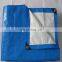 blue white poly tarp, white HDPE woven base fabric