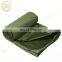 Durable canvas rainproof cloth with coating cotton cloth  military green tarpaulin