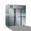 Double Door Restaurant Fridge Freezer Stainless Steel Counter Fridge For Hotel