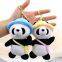 6cm 10cm OEM ODM Stuffed Animal Shaped Panda Plush Pendant