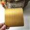 Titanium-gold colored stainless steel brushed sheet decoration  for home