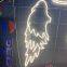 Customized Angel wings 3D clear acrylic led neon letters sign light decoration electronic signs