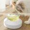 Non-skip Transparent Pets Feeder Adjustable Double Water Bowls Neck Protection Single Cat Bowl