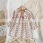 2020 autumn new girl Korean style floral long-sleeved dress, baby girl, western style lace collar cotton skirt