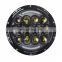 105w high low beam 7inch round headlight RGB ring with white DRL / amber turn angel eyes for Jeep JK TJ JL