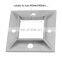 Sonlam FL-20,Square Tube Flange  Stainless Steel Handrail Flange Plate