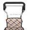 Lightweight aluminum portable folding shopping cart rollator walker with 6 wheels