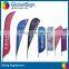 Shanghai GlobalSign Sublimation printed beach flags/feather flags