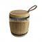 Beautiful Eco-friendly Mini Solid Wooden Pen Holder Coin Coffee Bean Barrels Handmade Wooden Barrel for Coffee Bean