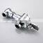 new design Chrome plated solid brass foot control toilet flush valve