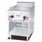 Counter top LPG stainless steel flat plate gas grill griddle with Cabinet with 1/3 Grooved