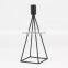 Amazon geometric black Candlestick Holders metal candle holders for home decoration