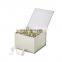 High Quality Custom Logo Printing Recycled Book Shaped Cardboard Paper Packaging Gift Box with Ribbon Closure