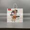 Made in China recycle and concice white handle shopping bag for clothes