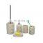 home decoration accessories Marble look complete hotel plastic bathroom sets