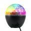 Crystal Magic Ball Light Remote Control USB 5V 9W 16-Color colored Recharge LED Stage Lights