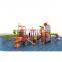 Hot sale swimming pool water slide playground, water park play equipment fiberglass water slides