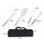 Hot sale 3pcs stainless steel Barbecue grill tools set Cooking utensil Outdoor camping BBQ tools set