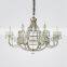 custom made brass or copper pendant lamp hand-made chandelier in lost-wax with french style of classic light