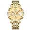 NIBOSI New Brand Quartz Watch Men Sport Watches Men Steel Band Military Clock Waterproof Gold Wrist Mens Watch Relogio Masculino