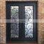 modern house main wrought gates manufacturers decorative security frame water glass exterior french design double iron doors