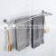 Wholesale double towel bar towel rack with hook bathroom rack bathroom shelf Stainless Steel Hanging Rack rbathroom accessories