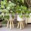 Hot Product White Bamboo Plant Stand Planter Holder Removable Legs Vietnam Supplier