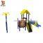 Classic Themes Outdoor Amusement Park Rides Plastic Playground Children Games Slide Playsets Equipment with Monkey Bar