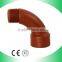 Brown colour PPH Female Bend Pipe Fittings