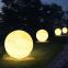 Waterproof Battery Operated Solar Charging Outdoor Beach Event Garden Led Ball Sphere Stone Light Lamp