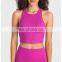 Wholesale Built In Bra Sports Racer Back Crop Top Women Outdoor Activewear Walking Gym Fitness High Support Shockproof Yoga Bra