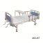 Standard hospital bed with 2 rocking handles for lifting and lowering the back and legs