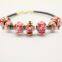 fashion handmade European Murano glass bead thin leather bracelet