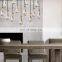 Modern Industrial Rain Drop Pendant Light Chandelier With Unique Glass Shade For Kitchen Island Living Room Bedroom Dining Room