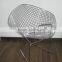 2016 Worldwide market chromed plated frame living room bertoia chair