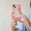 Pink tulip mirror silicone case iPhone 15 14 13 Pro Max Shockproof case back cover