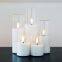 Wholesale dia 5cm White Glass LED Candles - Realistic Flicker Flame, for Halloween/Christmas Lighting - Factory Supply