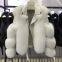 New whole leather fox fur coat, short female motorcycle style, and slimming fur coat of the same style as Internet celebrities