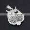 New stylish high quality stainless steel diamond OWL pendant necklace wholesale