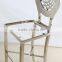round High back stainless steel bar chair