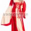 walson 2016 hot Red Hooded Gown Game Thrones Renaissance Medieval Queen Fancy Dress Costume
