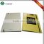 Custom design metal clip hardcover cardboard file folder