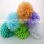 Romantic Color Decorative Tissue Paper Pom Pom Flower