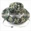 Best selling customize wide brim camo fishing bucket hat with string