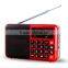 Portable mini speaker fm radio with usb port