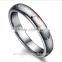 Fashion Couple Ring 316L Tungsten Steel Inlay Woman Man Jewelry